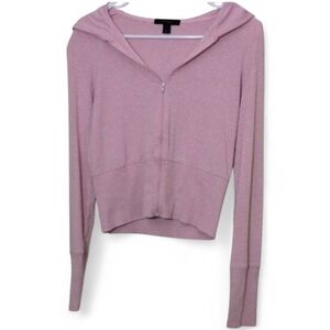 Express Light Pink Women's Zip Up Hoodie